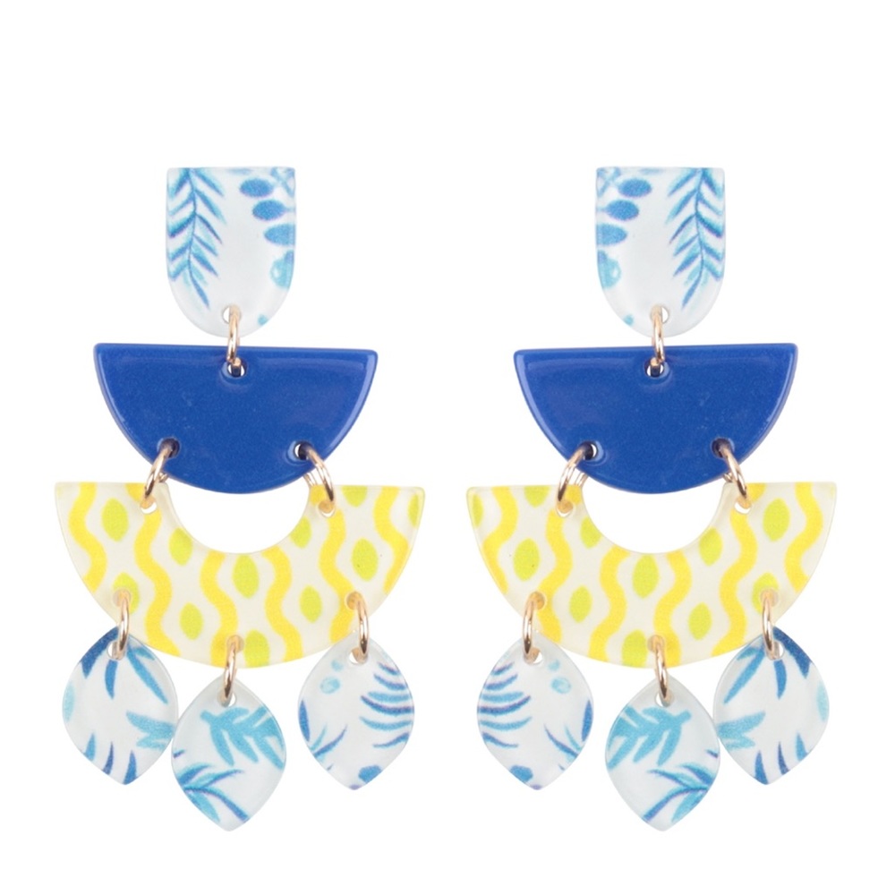 SANTORINI EARRINGS - Picture 1 of 2